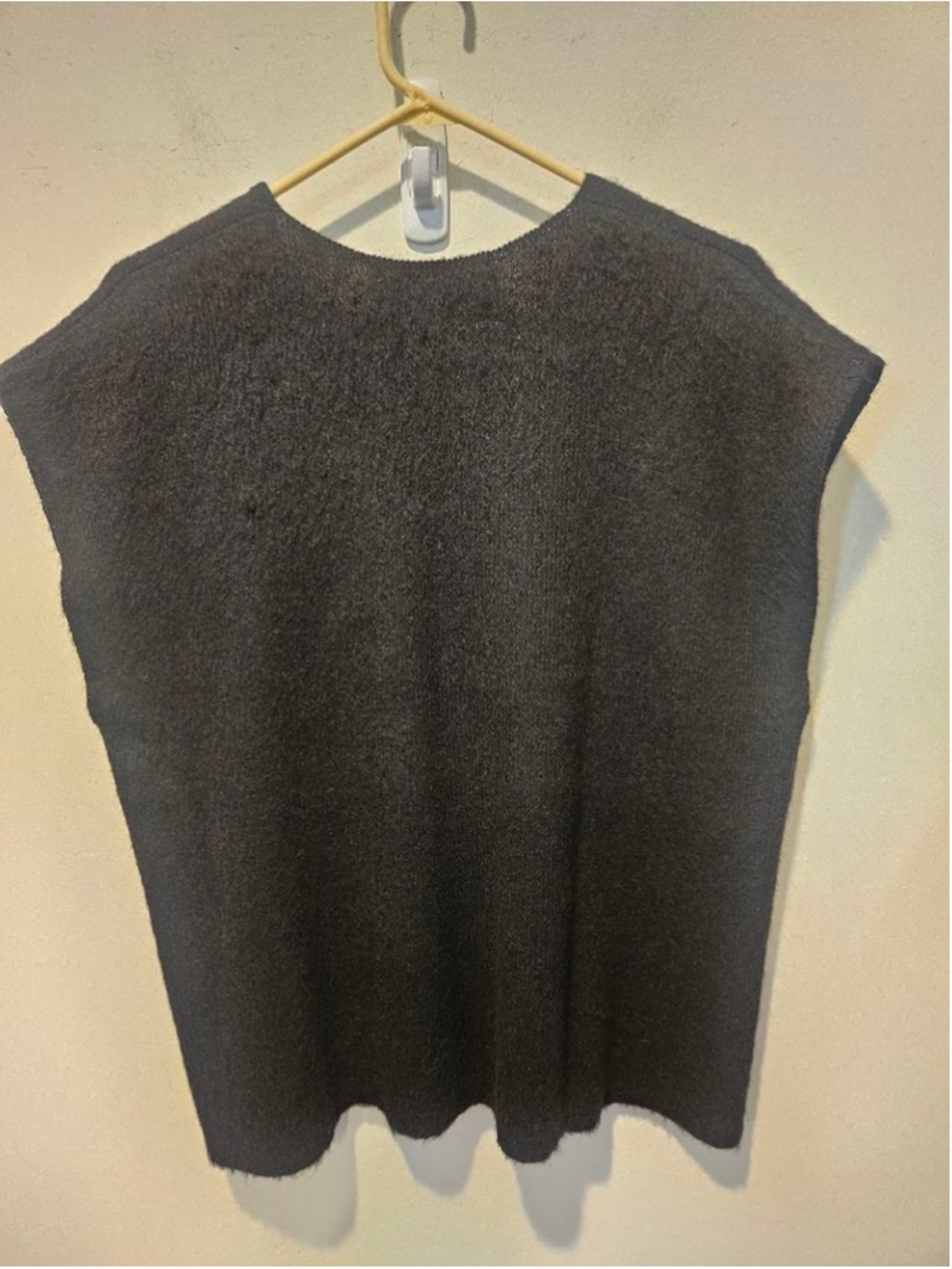 Women's Peruvian Connection Black Baby Alpaca Wool V-Neck Sweater Vest XL - Picture 7 of 12